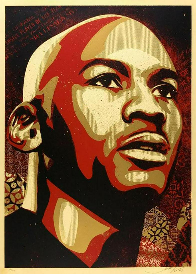 Shepard Fairey, Michael Jordan, Screenprint Upper Deck (1 of 2)
