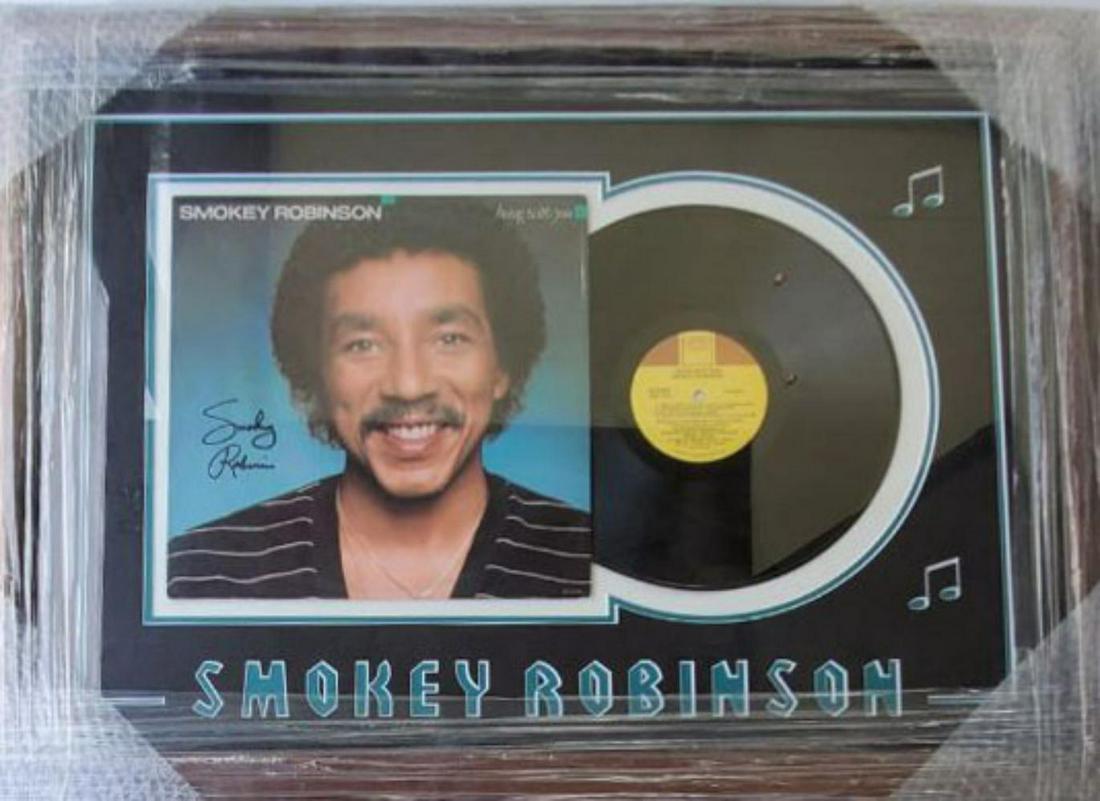 Smokey Robinson, Framed autographed record with coa (1 of 1)