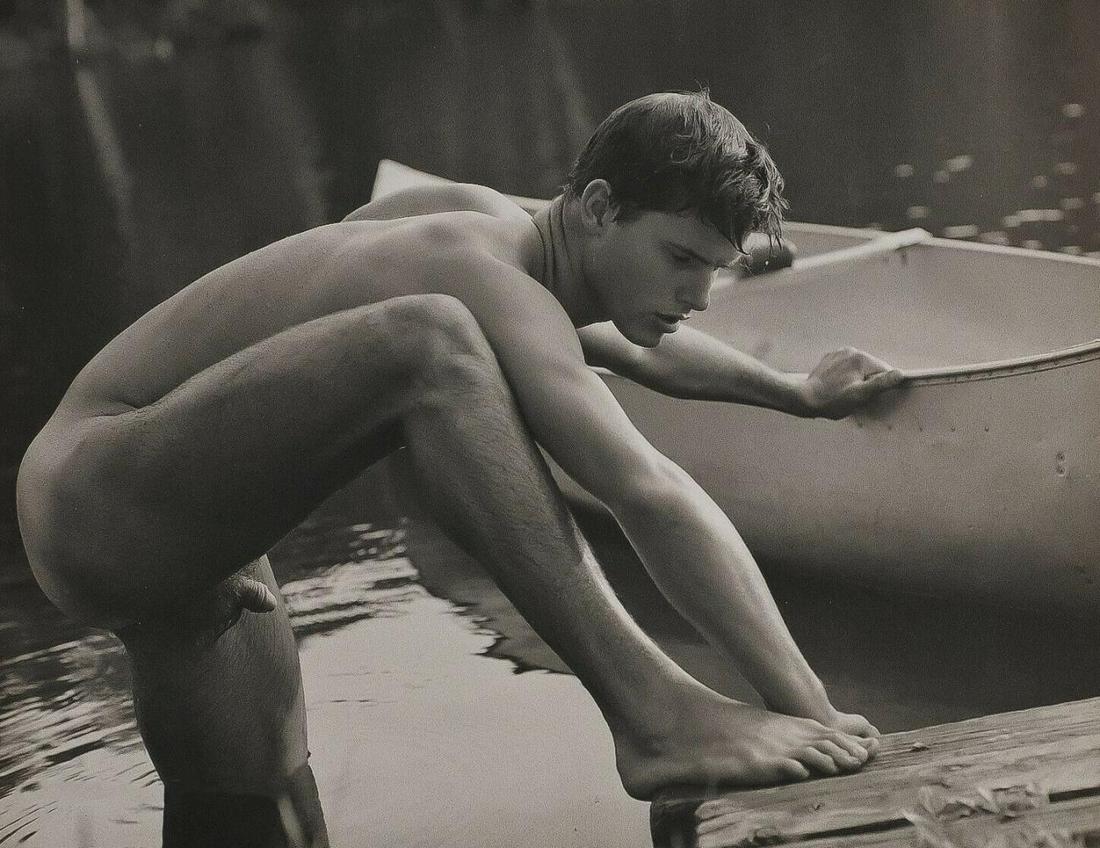 BRUCE WEBER "Rob on St. Regis River, Adirondack Park: Photographer: Bruce Weber (American, b. 1946) - internationally renowned American fashion photographer best known for his racy, erotically charged imagery. Weber has shot the ad campaigns of Calvin Kl