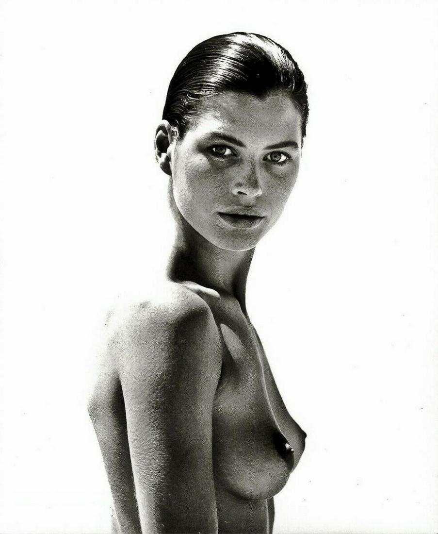 HERB RITTS, "Carrie, Paradise Cove" 1988: Photographer: Herbert "Herb" Ritts (American, 1952 - 2002) - renowned fashion, art and celebrity photographer. Title: "Carrie, Paradise Cove" Subject: Female Nude Study Type Of Print: Fine Duotone Pho