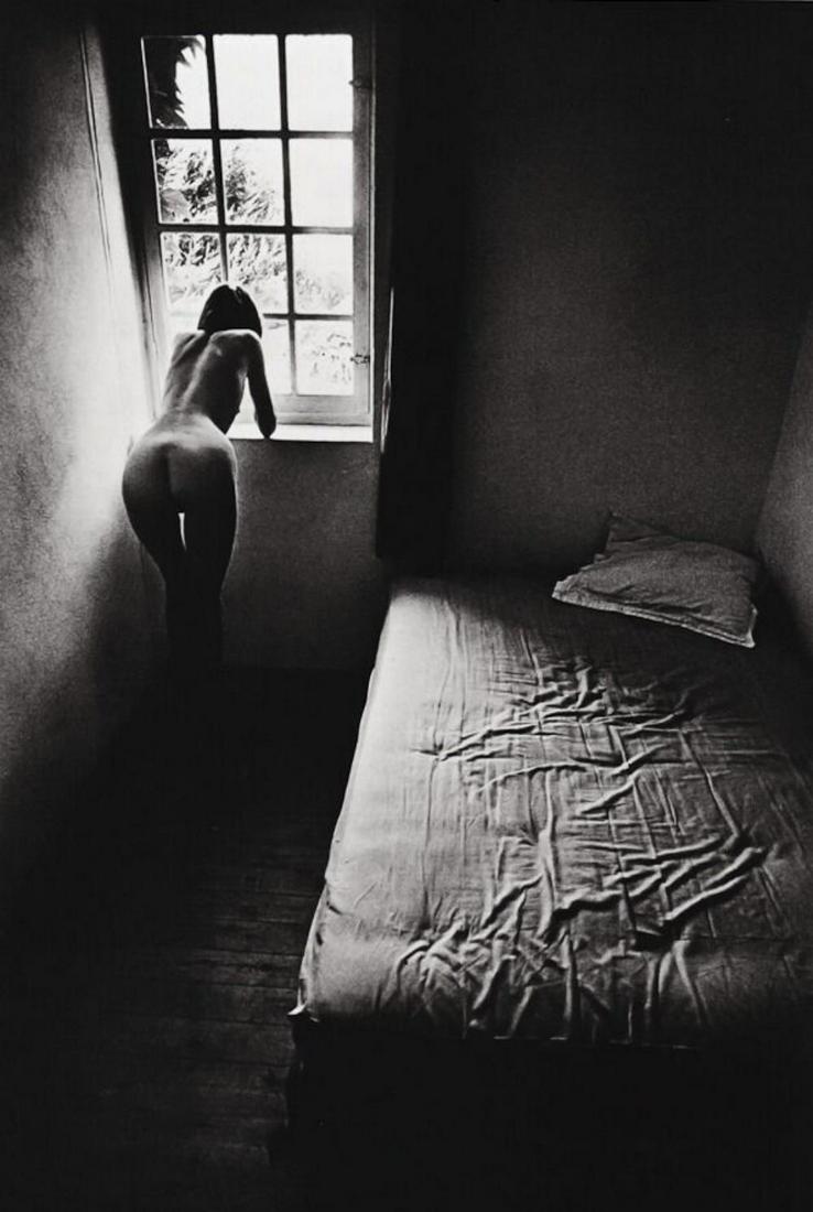 JEANLOUP SIEFF, 1976 (Nu a la fenetre. Ile de Re): Photographer: Jeanloup Sieff (French, 1933 - 2000) - French photographer critically acclaimed for his portraits, landscapes, nude studies and fashion imagery. He often made use of a wide angle lens, i