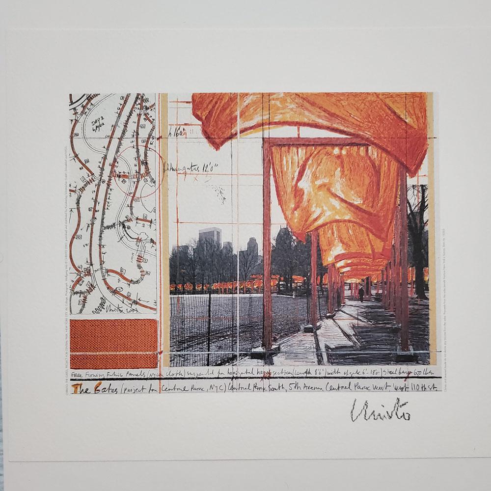 Christo - The Gates XV - Hand signed lithograph (1 of 1)