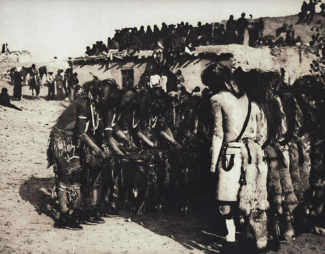 EDWARD CURTIS, 1900 American Indian Costume Dancers (1 of 1)