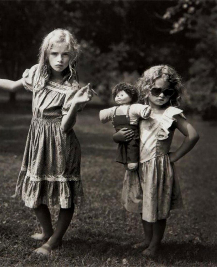 Sally Mann, The New Mothers - 1992, Photogravure,: Photographer: Sally Mann is an American photographer, widely known for her large-format, black-and-white photographs—at first of her young children, then later of landscapes suggesting decay and dea