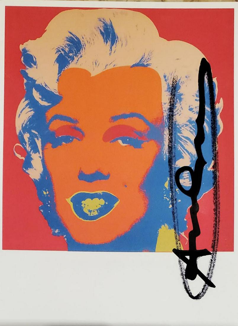 Andy Warhol, Marilyn Monroe Invitation 1967 hand signed (1 of 1)
