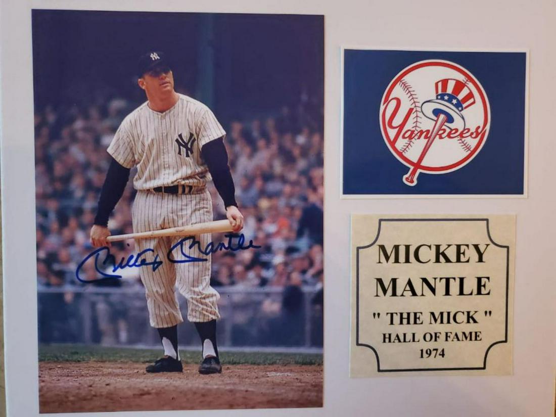 Mickey Mantle, autographed 8x10 photo (1 of 1)