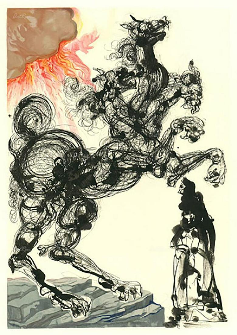 Salvador Dali "Cerebus" Faxm. signed/numbered lithograp (1 of 1)