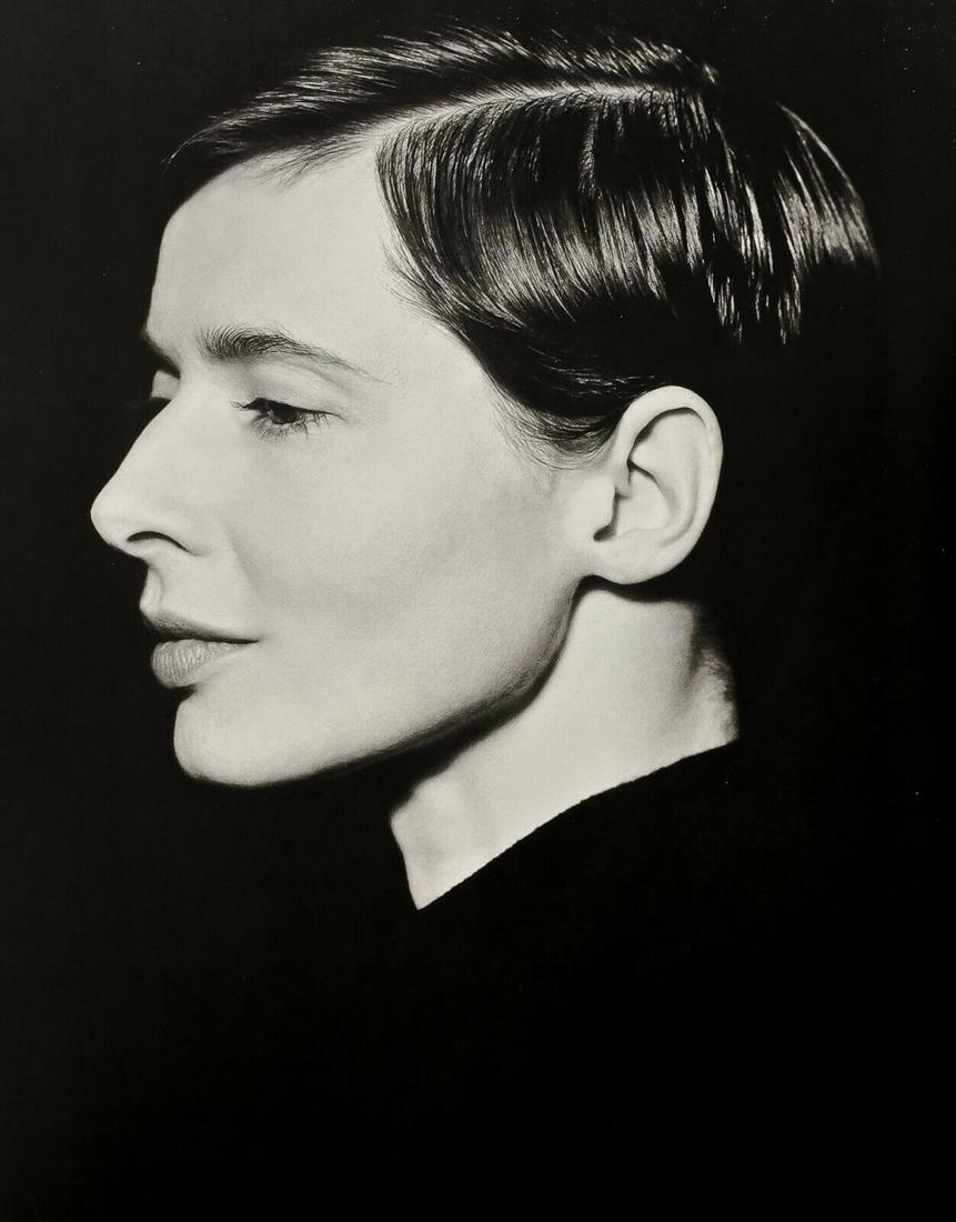 Herb Ritts, Isabella Rossellini , 1994: Photographer: Herb Ritts Date Of Negative: 1994 Date Of Print: 1996 Type Of Print: Original Fine duotone Photo Engraving. Subject: Isabella Rossellini, New York. Print/Platemaker: The Litho Company IN