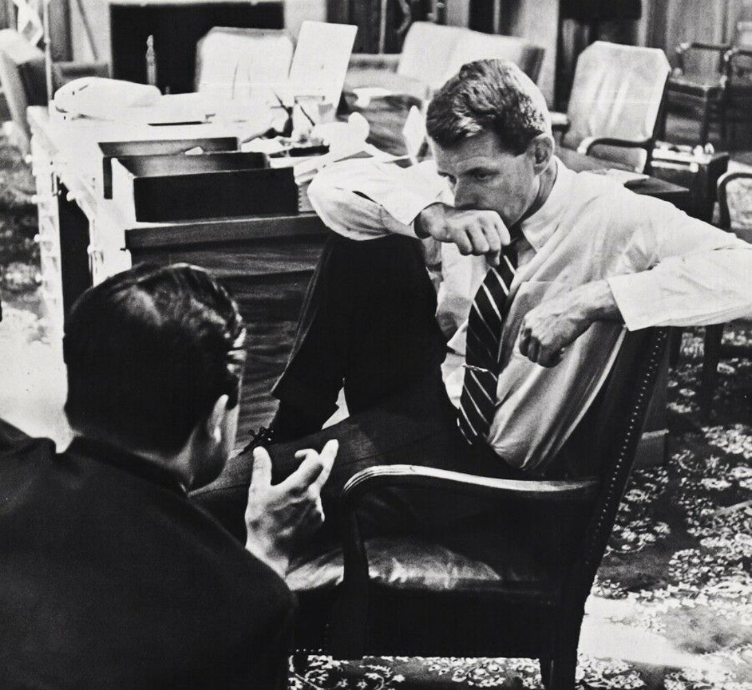 PHILIPPE HALSMAN, ROBERT F KENNEDY, 1960's: Photographer: Philippe Halsman (Latvia born American, 1906 - 1979) - internationally renowned portrait and fashion photographer, one of the most important and influential photographers from the 1940's
