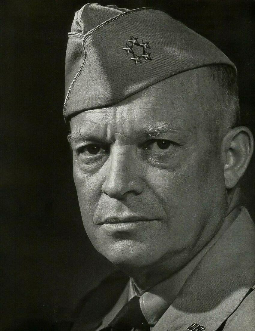 YOUSUF KARSH, General Dwight D Eisenhower, 1946: About the Photographer: Yousuf Karsh, was an Armenian-Canadian photographer known for his portraits of notable individuals. He has been described as one of the greatest portrait photographers of the 2