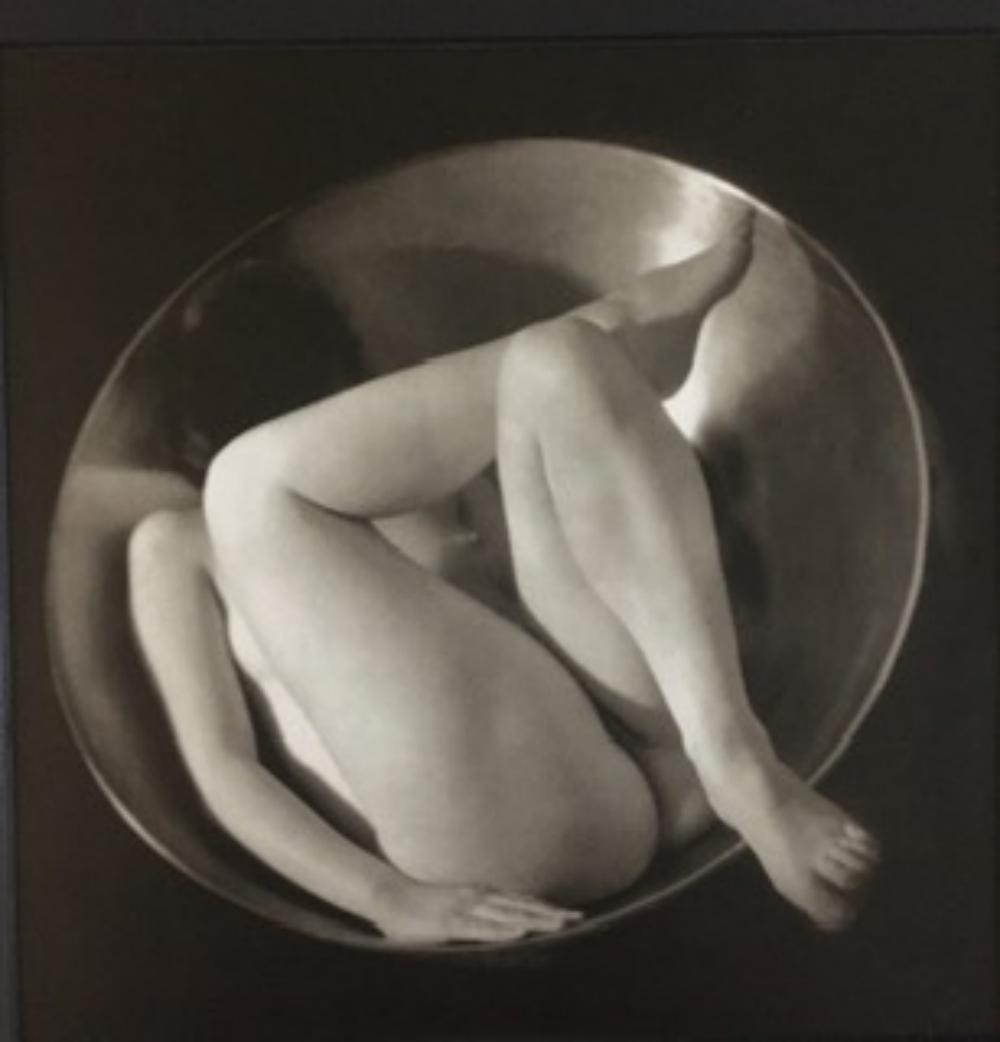 Ruth Bernhardt, in the circle, 1934: Ruth Bernhardt, in the circle, 1934. Authentic Vintage Sheet Fed Photogravure/Hiliogravure, The actual items are crisp images Black on black archival matting size Approx: 12" x 14"