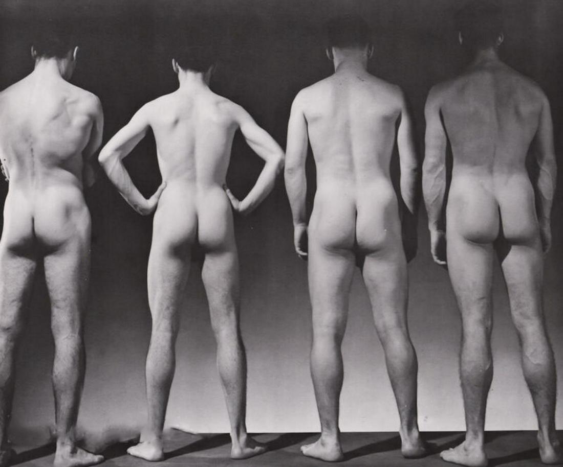 GEORGE PLATT LYNES, 1941 Vintage Male Nude: Photographer: George Platt Lynes (American 1907 - 1955) - Internationally renowned photographic artist - best known for portraiture, fashion, dance & nude studies. Subject: Male nude study. Date Of Ne