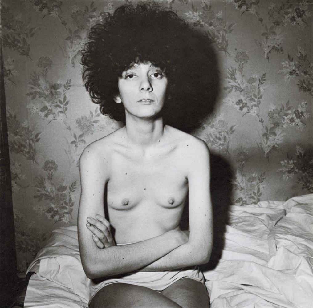 Diane Arbus, Girl sitting on her bed with her Shirt: Photographer: Diane Arbus Born: March 14, 1923, New York, New York, United States. Died: July 26, 1971, Westbeth Artists Housing, New York, United States. Diane Arbus was an American photographer. Arb