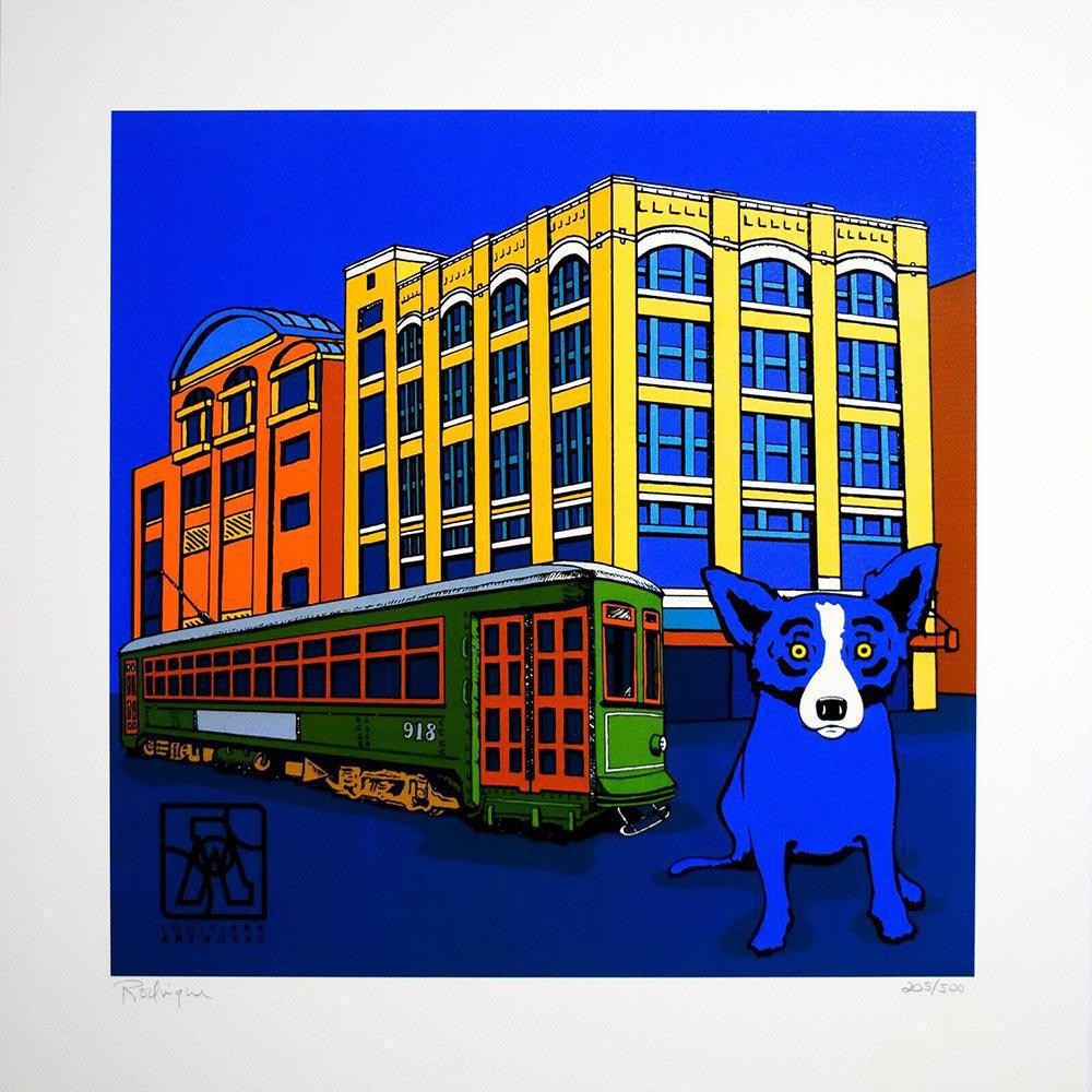 George Rodrigue, Louisiana Blue dog - 2003, Foundation (1 of 3)