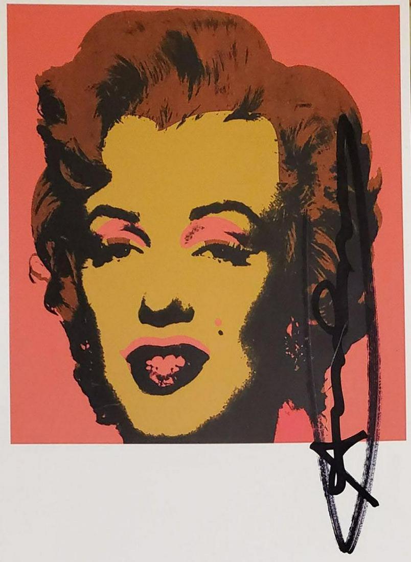Andy Warhol, Marilyn Monroe Invitation 1967 hand signed (1 of 1)