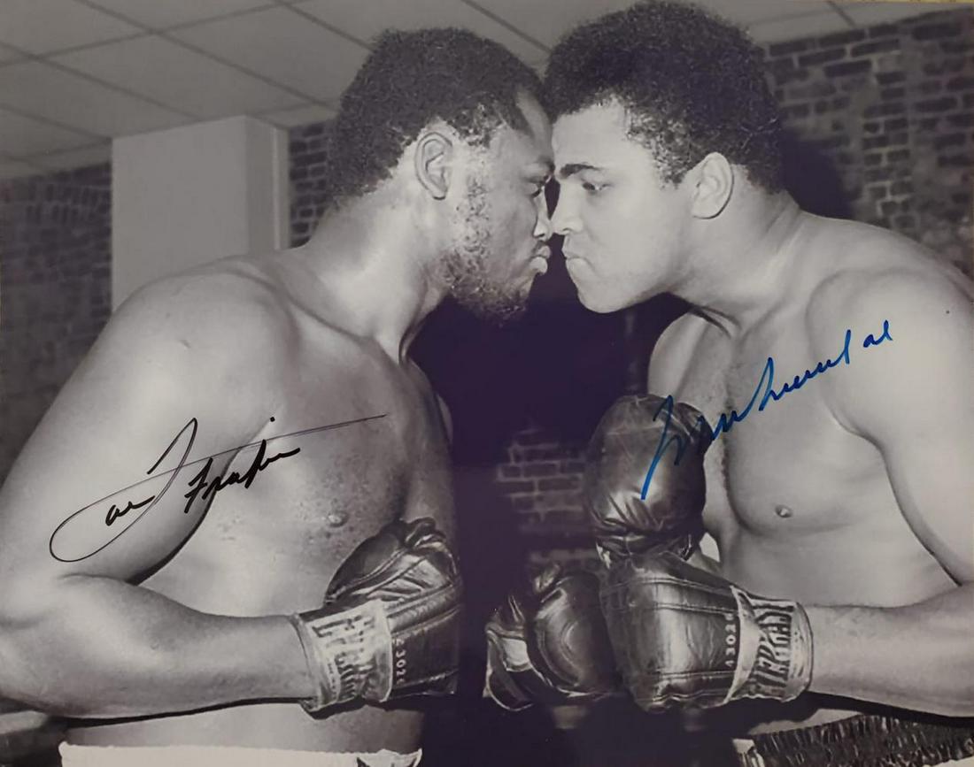 Muhammad Ali & Joe Frazier, autographed 8x10 photo (1 of 1)
