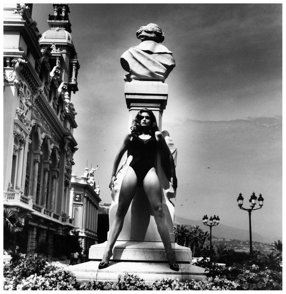 HELMUT NEWTON, Cindy Crawford at Berlioz 1991: Photographer: Helmut Newton (Germany, 1920 - 2004) - best known for his erotically charged highly stylized images, Helmut Newton was one of the most influential fashion photographers of all time. Titl
