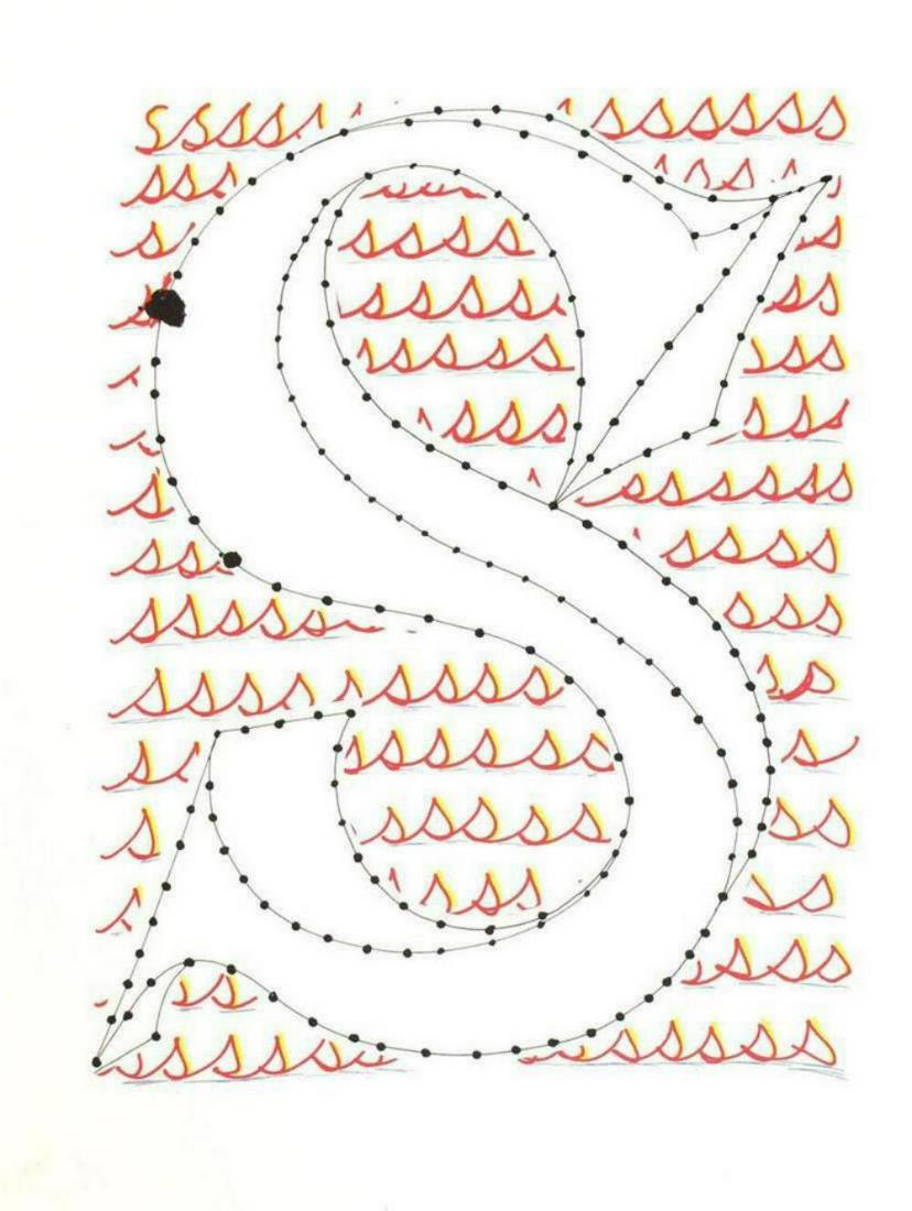 David Hockney - Letter S - Framed Lithograph (1 of 1)