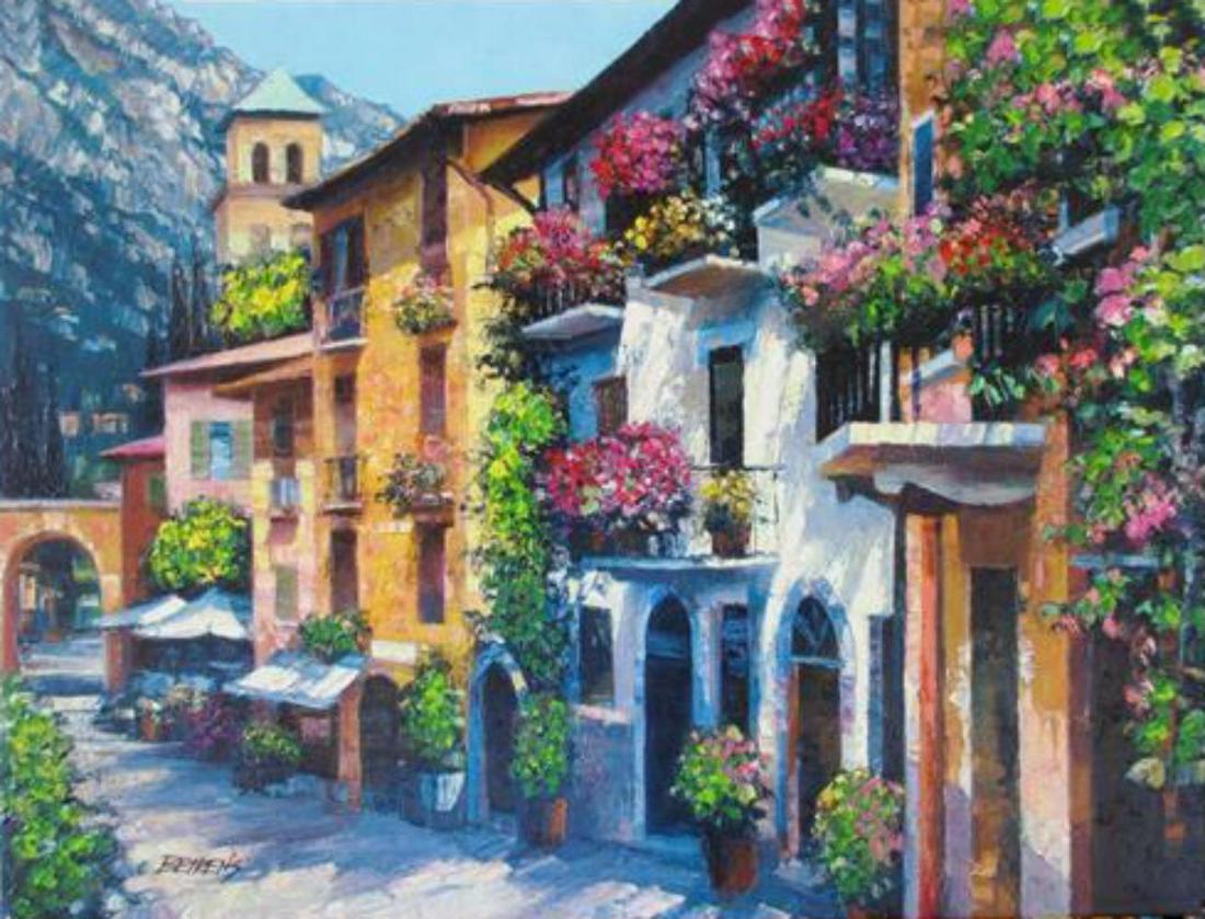 Howard Behrens, Village Hideaway, Original Mixed media (1 of 5)