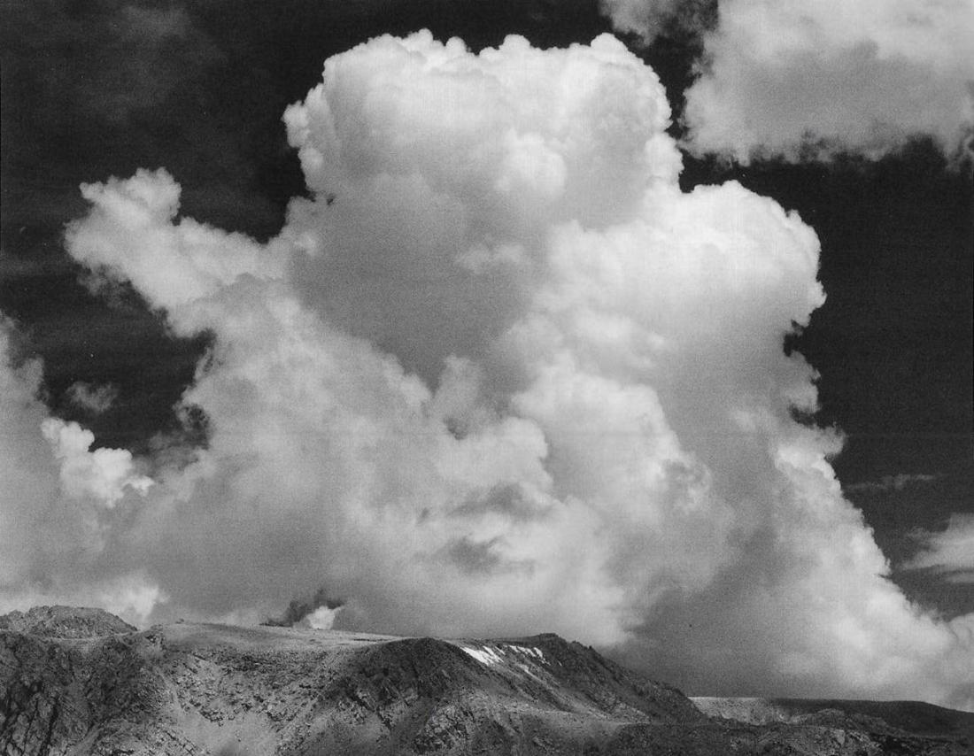 Ansel Adams, Clouds over Sierra Nevada California 1936 (1 of 1)