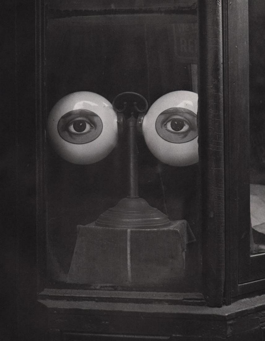 IRVING PENN - Optician's Window, New York c 1939: Photographer: Irving Penn (American, 1917 - 2009) - American photographer known for his fashion photography, portraits and still life compositions. His work has been exhibited internationally and is h