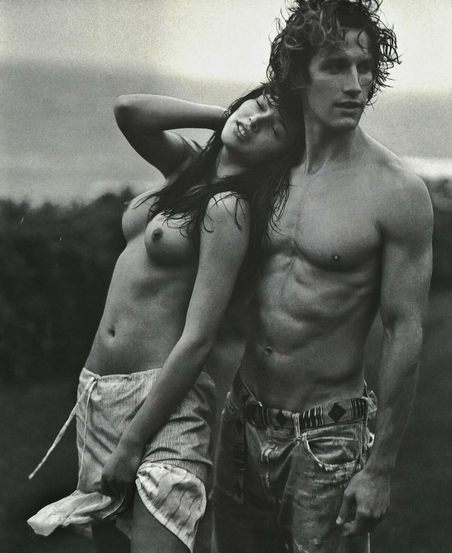BRUCE WEBER, 1990's Male Female Nude Model: Photographer: Bruce Weber (American, b. 1946) - internationally renowned American fashion photographer best known for his racy, erotically charged imagery. Weber has shot the ad campaigns of Calvin Kl