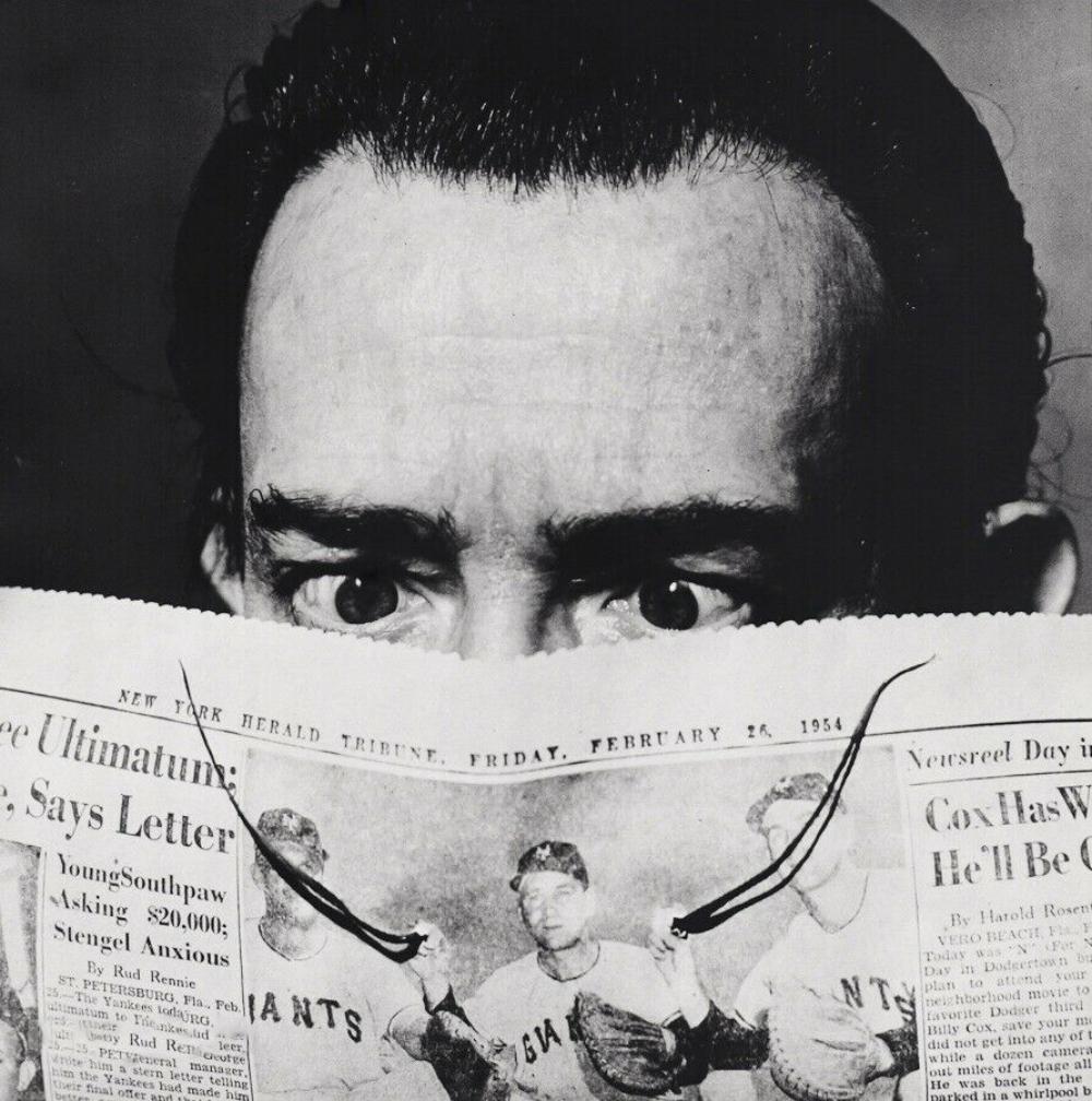 PHILIPPE HALSMAN, Salvador Dali Mustache Newspaper (1 of 1)