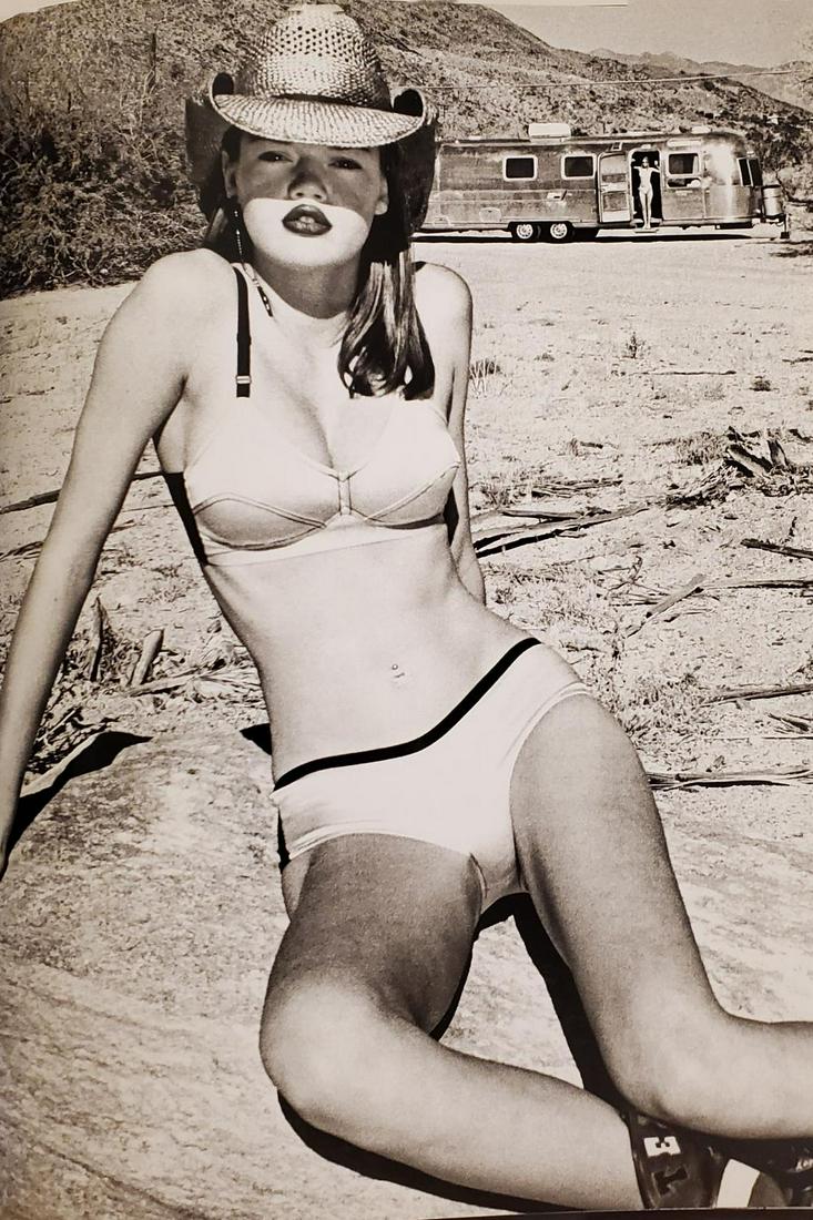 Helmut Newton, From Bikini portfolio - 1970s: Photographer: Helmut Newton (Germany, 1920 - 2004) - best known for his erotically charged highly stylized images, Helmut Newton was one of the most influential fashion photographers of all time. Subj