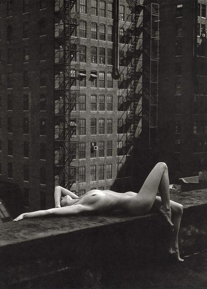 PATRICK DEMARCHELIER - Nude, New York, 1975: Photographer: PATRICK DEMARCHELIER: internationally renowned fashion and portrait photographer known for his ability to represent the true personalities of his subjects. He discovered his passion at 1