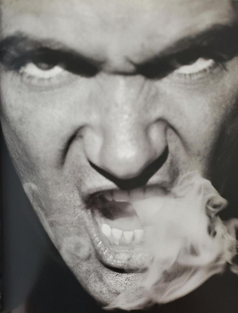 HERB RITTS, ANTONIO BANDERAS - 1994: Photographer: Herbert "Herb" Ritts (American, 1952 - 2002) - renowned fashion, art and celebrity photographer. Subject: ANTONIO BANDERAS Date Of Negative: 1994 Type Of Print: Fine Duotone Photo Engrav