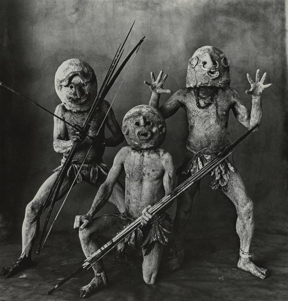 IRVING PENN - Three Asaro Mud Men, New Guinea, 1970 (1 of 1)
