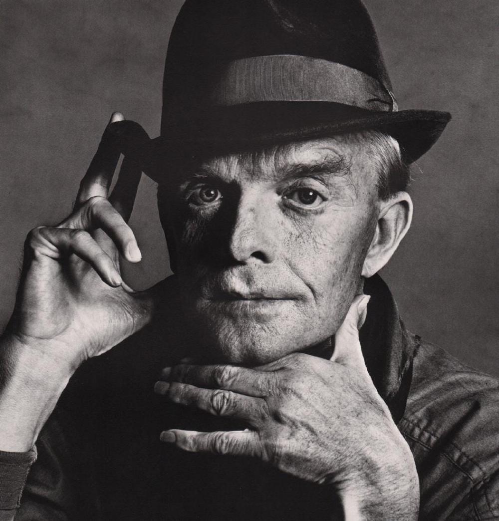 IRVING PENN - Truman Capote, New York, 1979: Photographer: Irving Penn (American, 1917 - 2009) - American photographer known for his fashion photography, portraits and still life compositions. His work has been exhibited internationally and is h