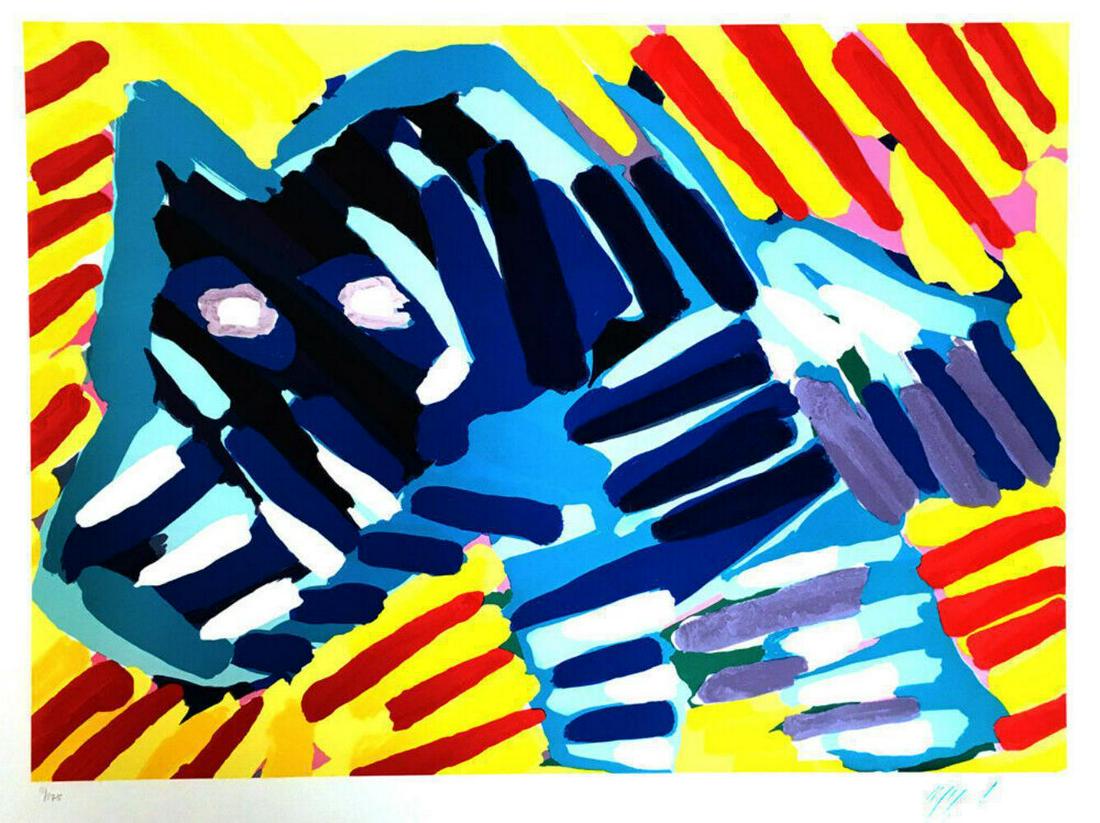 Karel Appel 1980 Bull Dog , Lithograph Signed/Numbered: Bull Dog 1980 Karel Appel Limited Edition Print Lithograph on Paper Size: 24x31 in.
