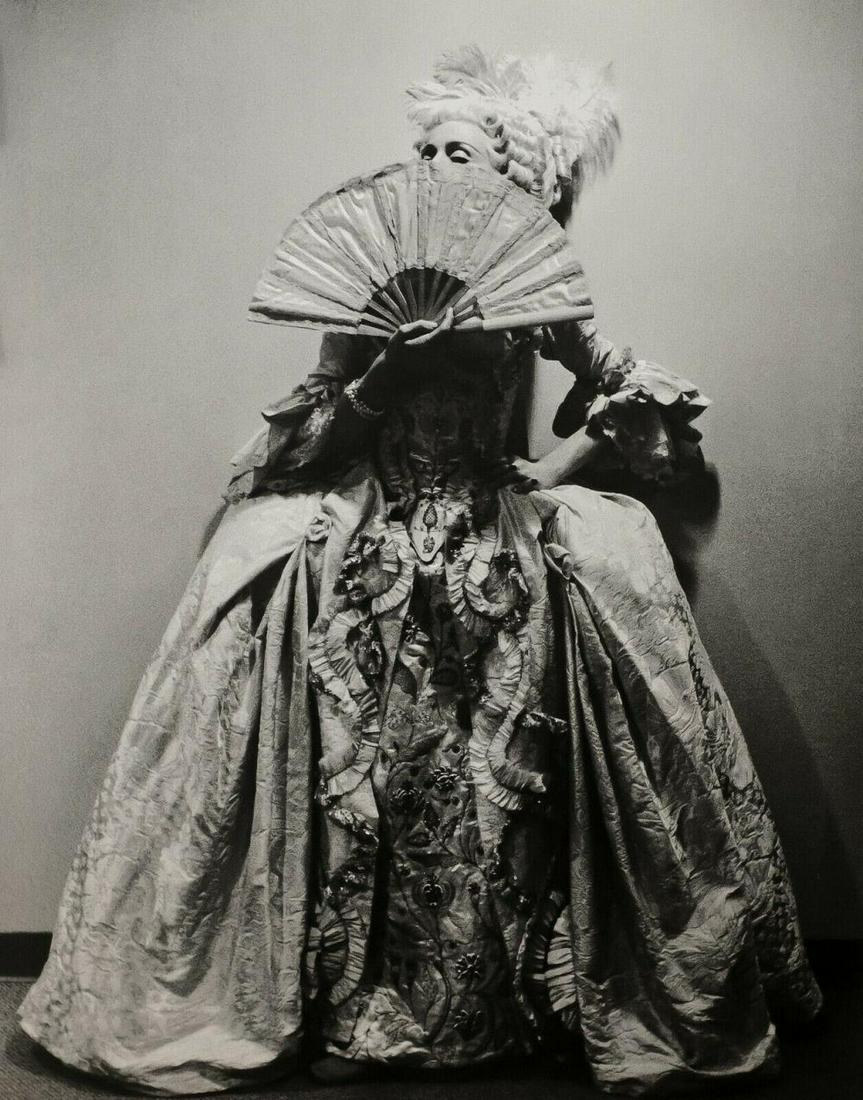 Herb Ritts, Madonna, Antoinette Costume, 1991: Photographer: Herbert "Herb" Ritts (American, 1952 - 2002) - renowned fashion, art and celebrity photographer. Subject: Madonna, Antoinette Costume Date Of Negative: 1991 Type Of Print: Fine Duotone P