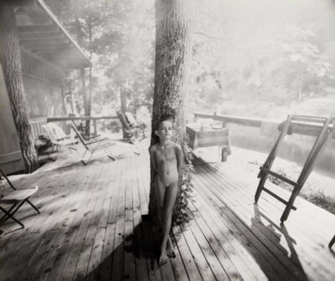 SALLY MANN - Jessie at 6, 1987: Photographer: Sally Mann is an American photographer, widely known for her large-format, black-and-white photographs—at first of her young children, then later of landscapes suggesting decay and dea