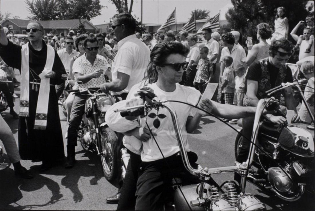 Danny Lyon, World's Largest Motorcyle Blessing, IL 1966 (1 of 1)
