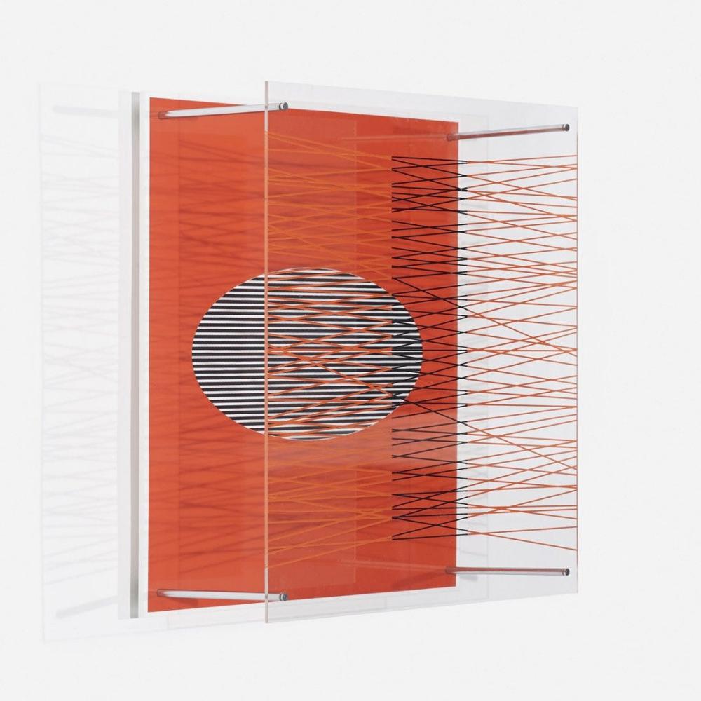 Jesus Rafael Soto, Ovalo en Rojo, 1979 (1 of 4)