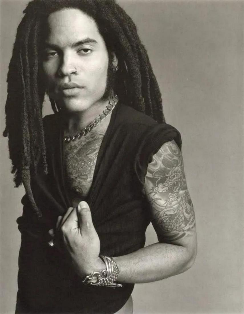 PATRICK DEMARCHELIER - Lenny Kravitz, NY, 1993: Photographer: PATRICK DEMARCHELIER: internationally renowned fashion and portrait photographer known for his ability to represent the true personalities of his subjects. He discovered his passion at 1