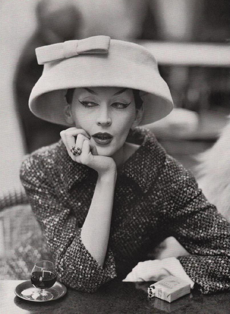 RICHARD AVEDON - Dovima, Paris 1955: Photographer: Richard Avedon (American, 1923 - 2004) - internationally renowned portrait and fashion photographer, one of the most important and influential photographers during the last half of the t
