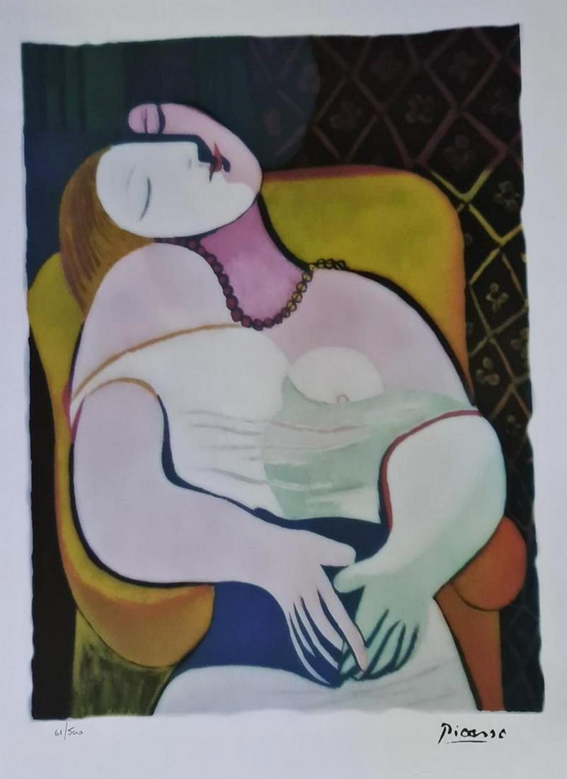 PABLO PICASSO (AFTER), THE DREAM, LITHOGRAPH S/N (1 of 1)