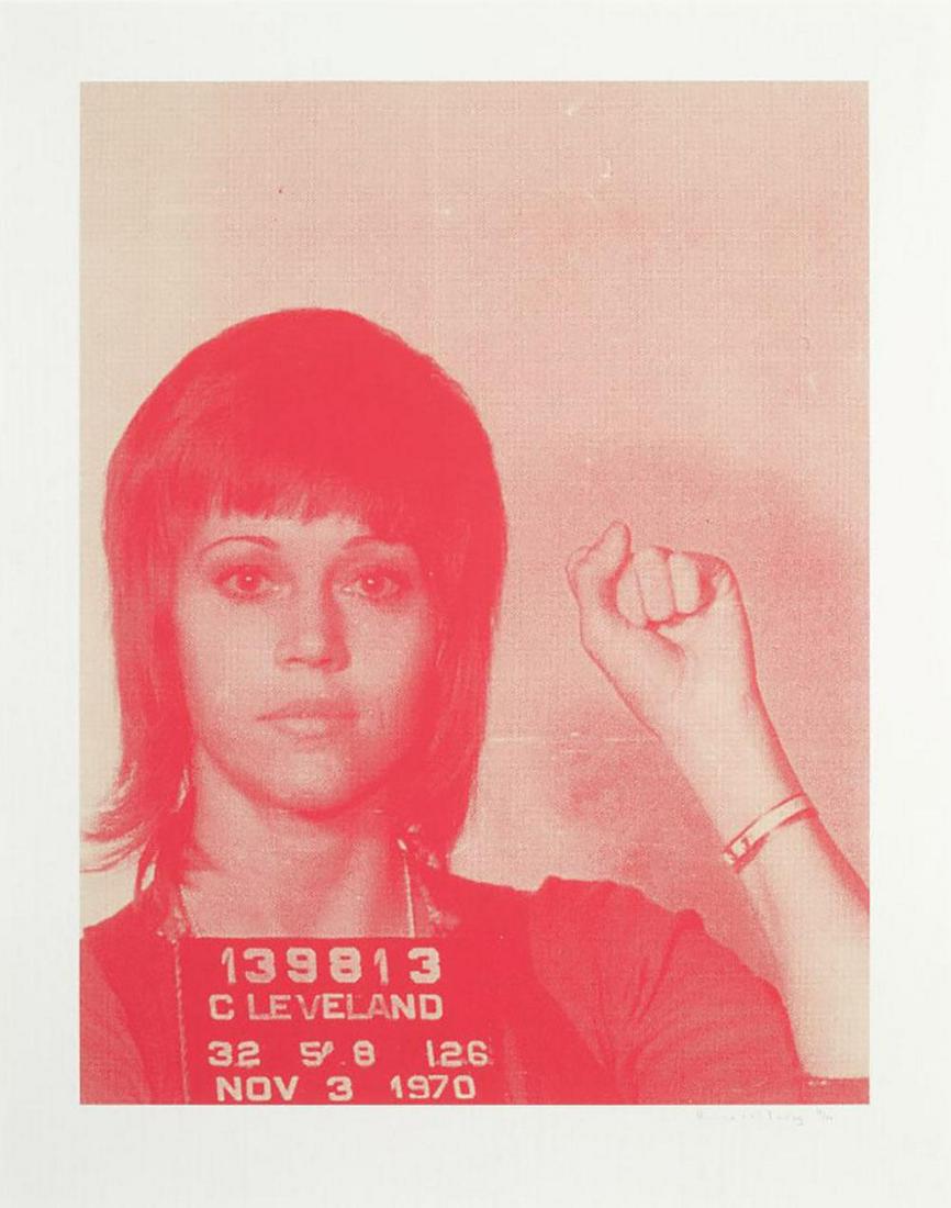 Russell Young Pig Portraits Jane Fonda Signed/Numbered (1 of 3)