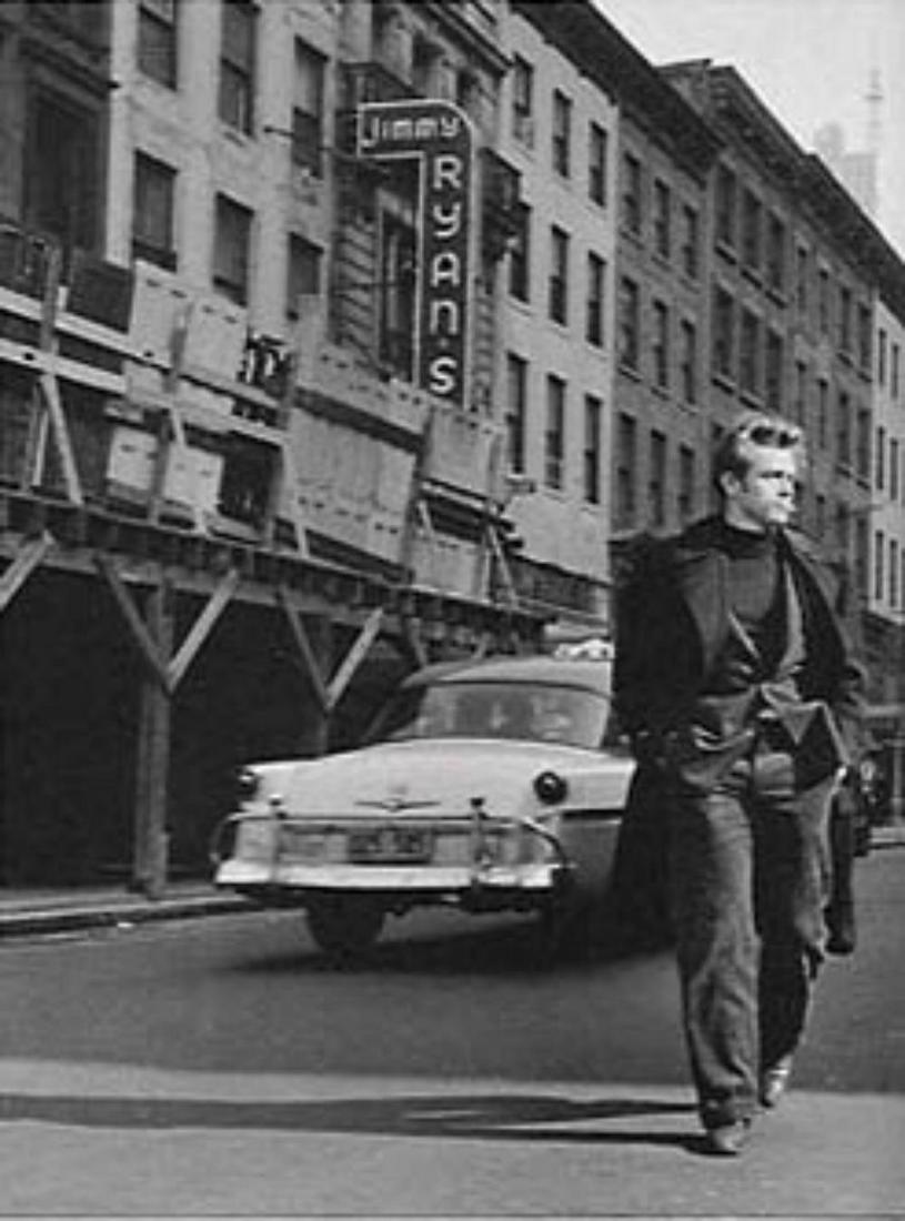 Dennis Stock, James Dean, 1955: Photographer: Dennis Stock met the actor James Dean in 1955, a few months before the latter's sudden death. He undertook a series of photos of the actor in Hollywood, Dean's hometown in Indiana, and i