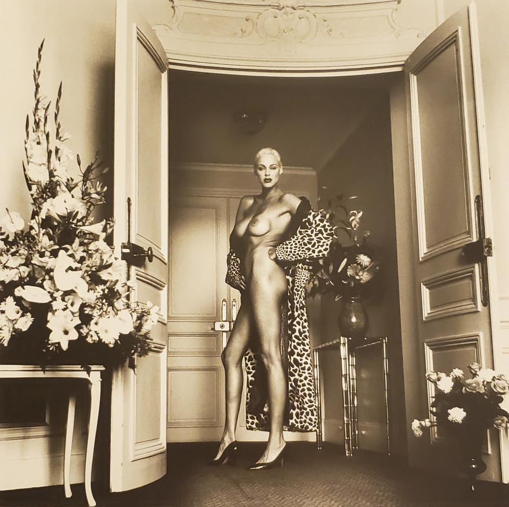 Helmut Newton, Brigitte Nielsen, Hotel Hermitage, Monte: Photographer: Helmut Newton (Germany, 1920 - 2004) - best known for his erotically charged highly stylized images, Helmut Newton was one of the most influential fashion photographers of all time. Titl