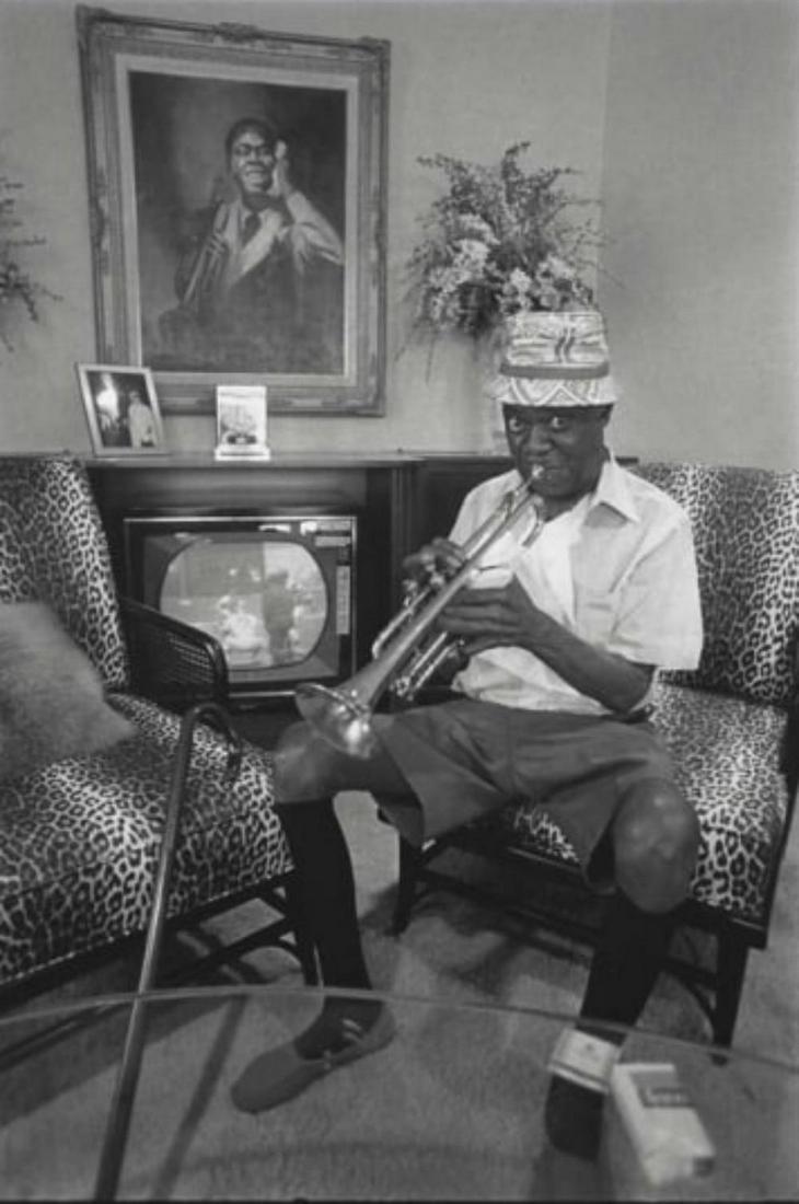 Annie Leibovitz, Louis Armstrong, Queens, New York 1971 (1 of 1)