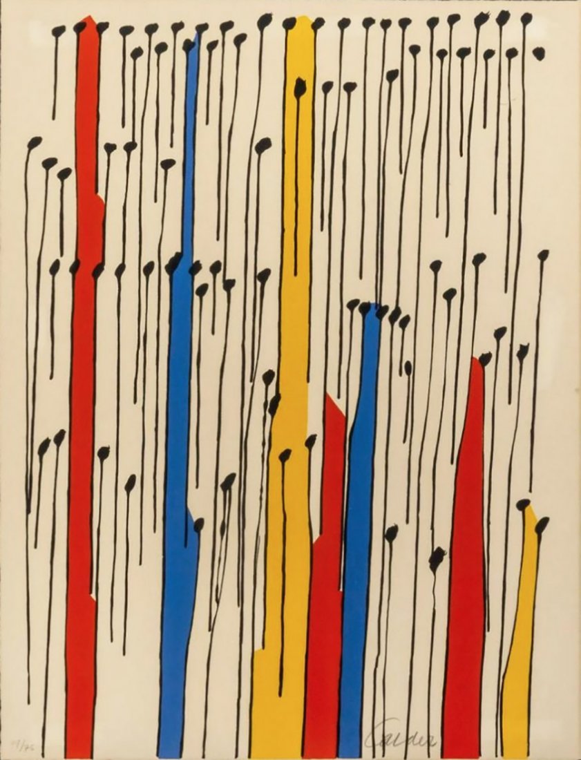 Alexander Calder "Untitled, 1972" lithograph, Signed/# (1 of 3)