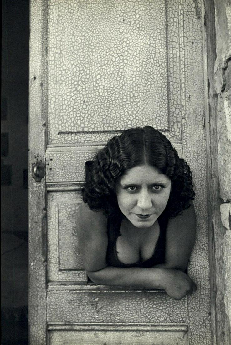 Henri Cartier Bresson, Prostitute Mexico City Brothel: Photographer: Henri Cartier-Bresson (French 1908 - 2004) - Internationally renowned photographic artist - widely considered the "father" of modern photojournalism. Subject/Title: Prostitute Mexico Cit