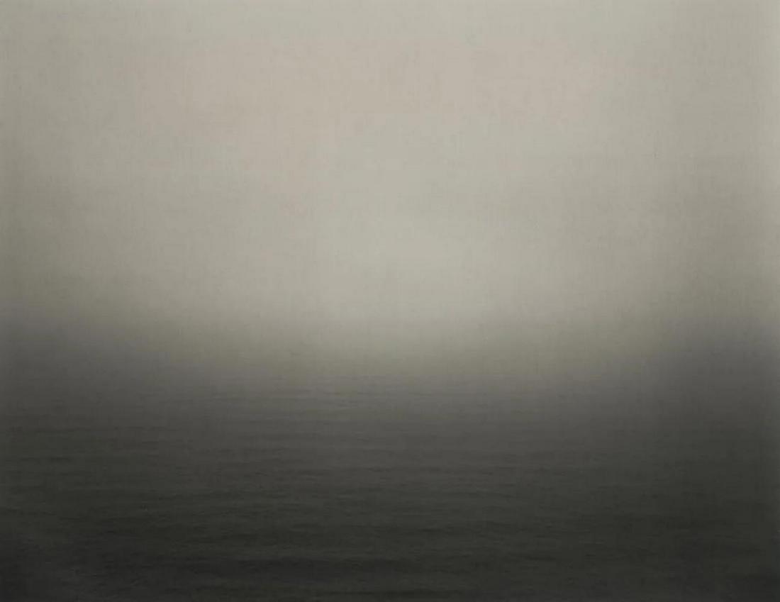HIROSHI SUGIMOTO - Celtic Sea, Boscastle, 1994: Photographer: Hiroshi Sugimoto is a contemporary Japanese photographer whose esoteric practice explores memory and time. Using the intrinsic quality of long exposure photography, the artist provides i