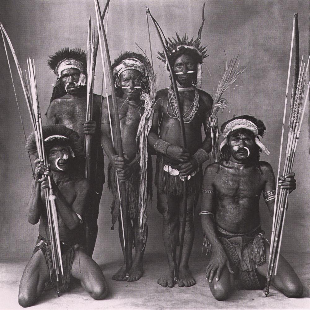 Irving Penn, Five Okapa Warriors, New Guinnea, 1970 (1 of 1)