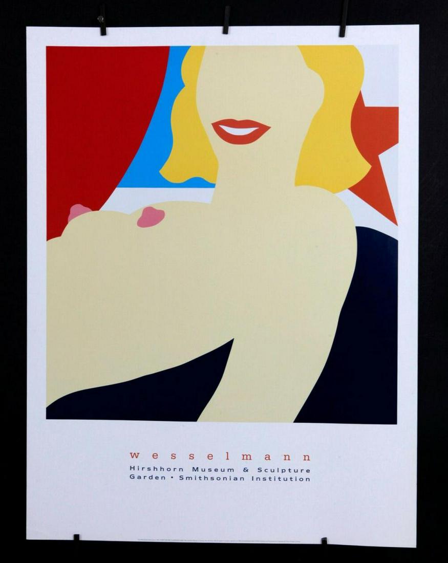 Tom Wesselmann - Study for First Illuminated Nude 1965: Tom Wesselmann "Study for First Illuminated Nude 1965 - 1990" Hirshhorn Museum & Sculpture Garden - Smithsonian Institution. Published and Distributed by Graphique de France 60 x 79 cm / 23.62" x 31.1