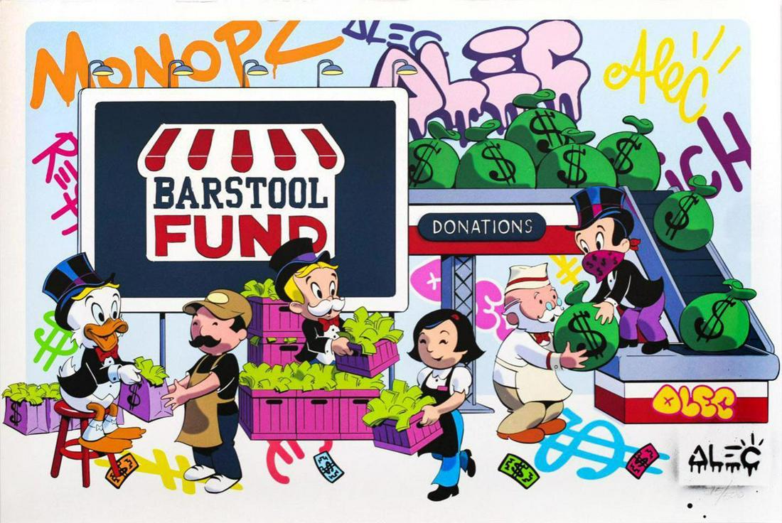 Alec Monopoly "Monopz Saves Small Biz" Silkscreen (1 of 1)